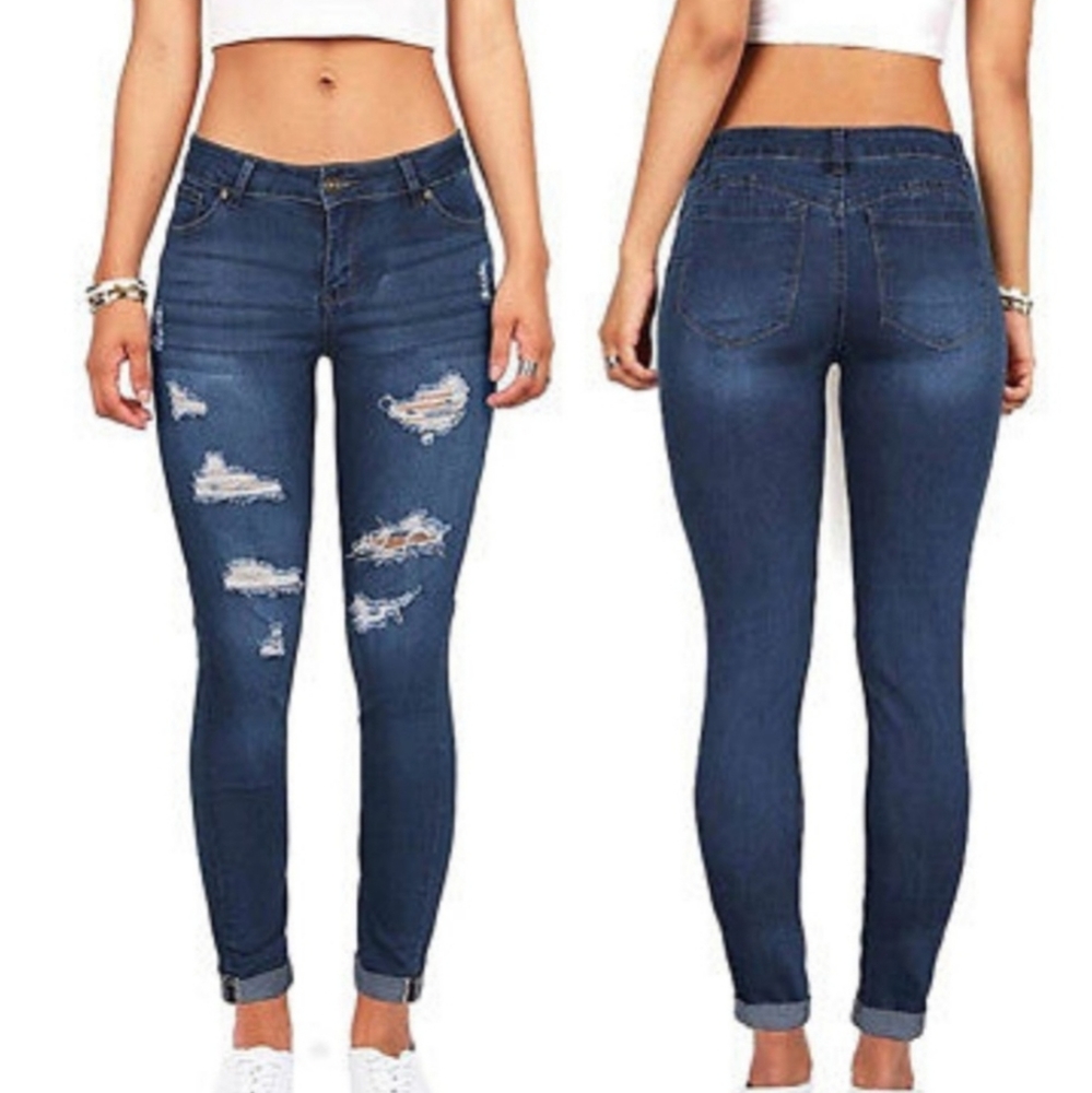 Wax Jean Butt, I love you Distress Jeans